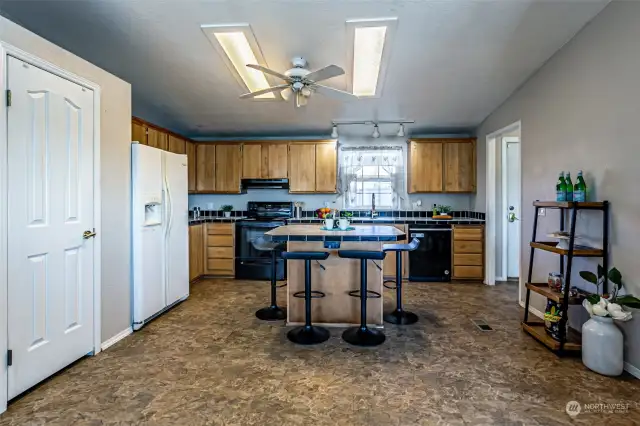 Large kitchen - open with lots of room!