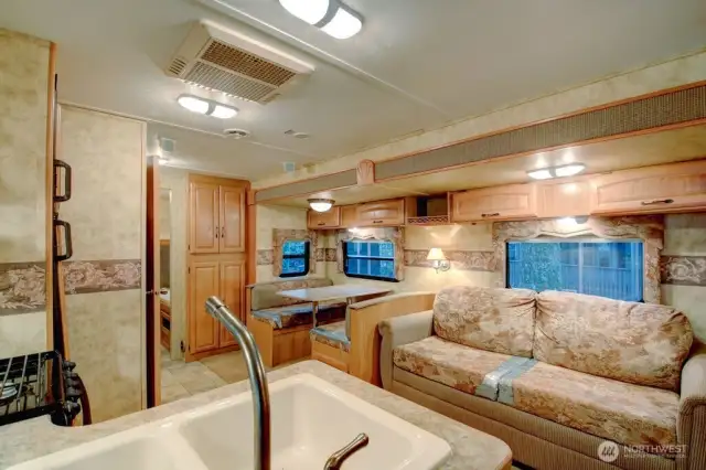 Kitchen and living area