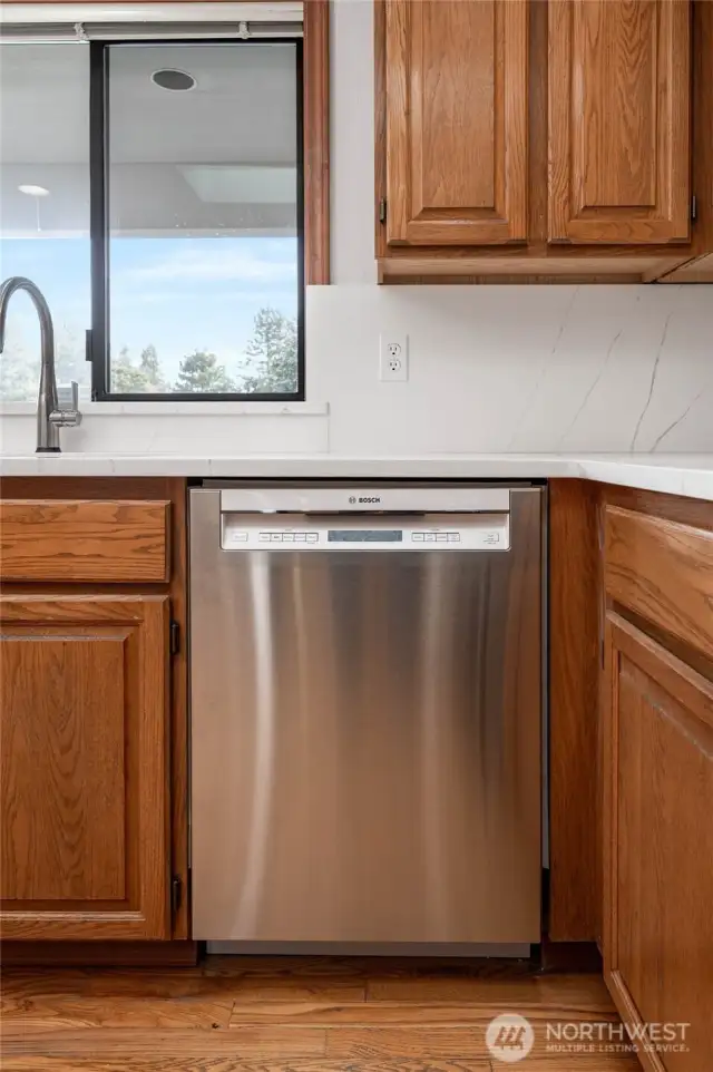 New stainless steel appliances