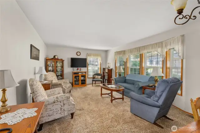 Living Room with Bay window...