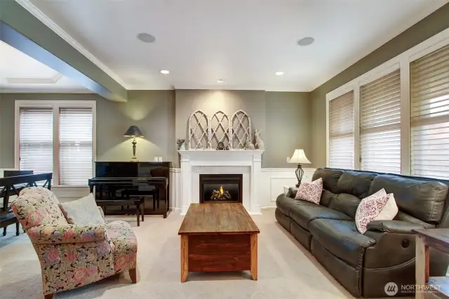 Living area just off the entryway.