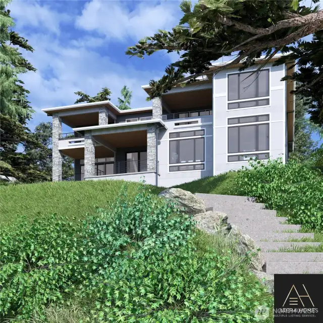 Renderings for current plans for 6000+SF Luxury Estate ready for permit submittal.