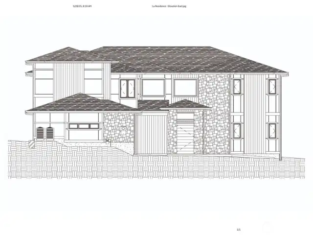 Current plans for 6000+SF Luxury Estate ready for permit submittal.