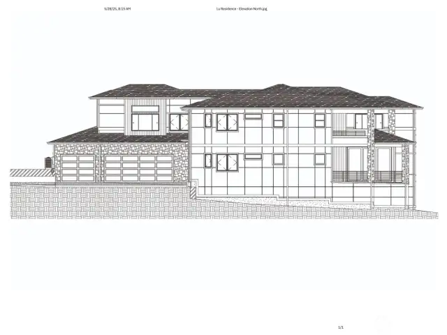 Current plans for 6000+SF Luxury Estate ready for permit submittal.