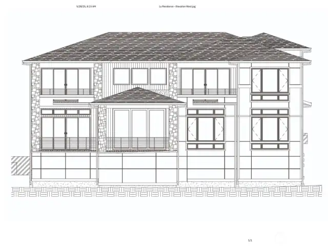 Current plans for 6000+SF Luxury Estate ready for permit submittal.