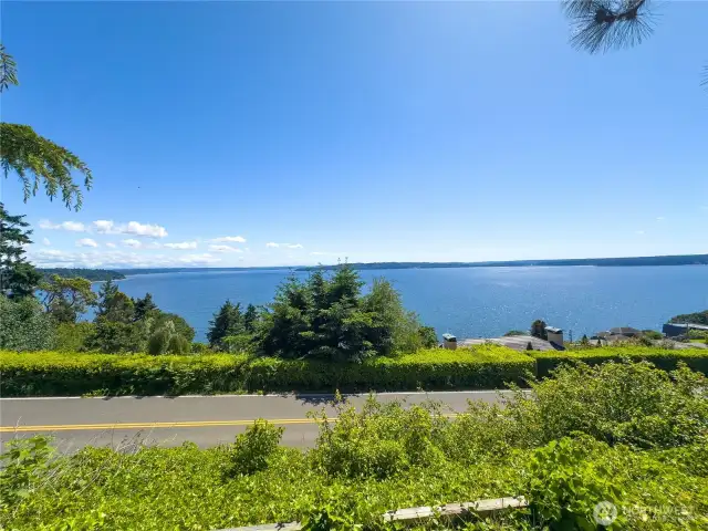 180 degrees view of the Puget Sound from property.