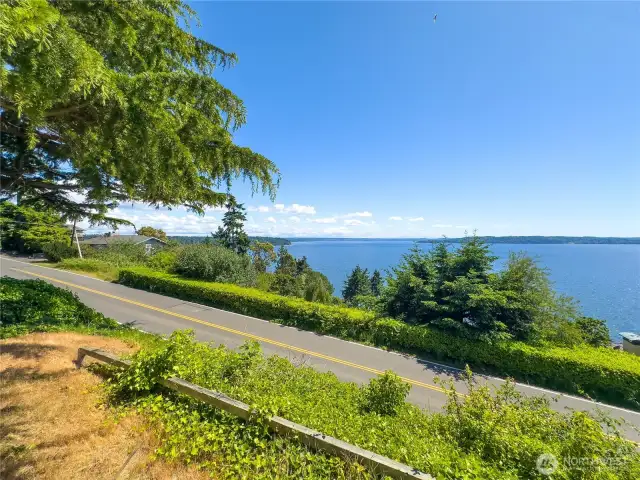 180 degrees view of the Puget Sound from property.