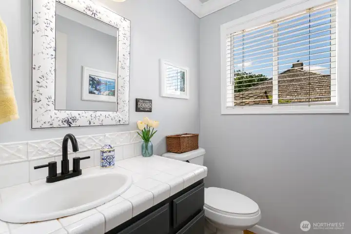 Main floor half bath