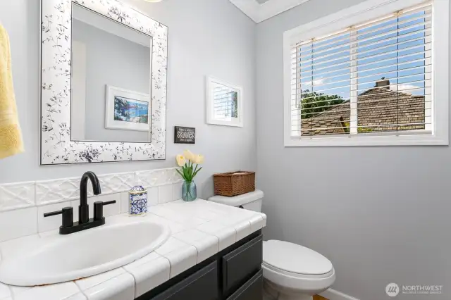 Main floor half bath