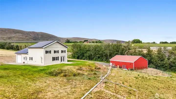 ADU and Red shop with concrete floor and 240 for welder and air compressor