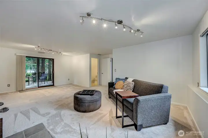 Another View Of Downstairs Family Room.