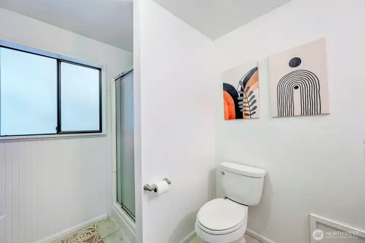 Downstairs 3/4 Bathroom All Updated.