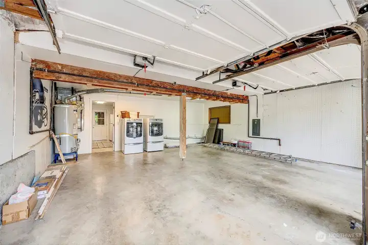 Oversized 2 Car Garage.
