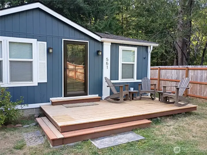 New cedar front porch