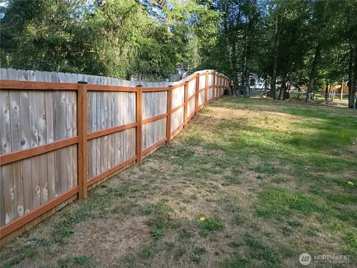 Fence along N. Side