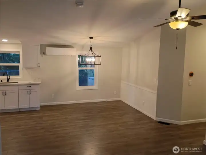 Dining room & mini-split heating and air