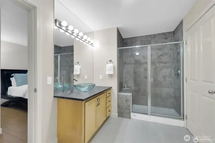 Enjoy a huge continental bathroom off the primary.