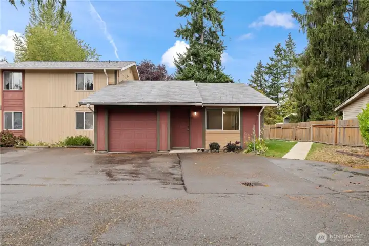Unit comes with 1 car garage