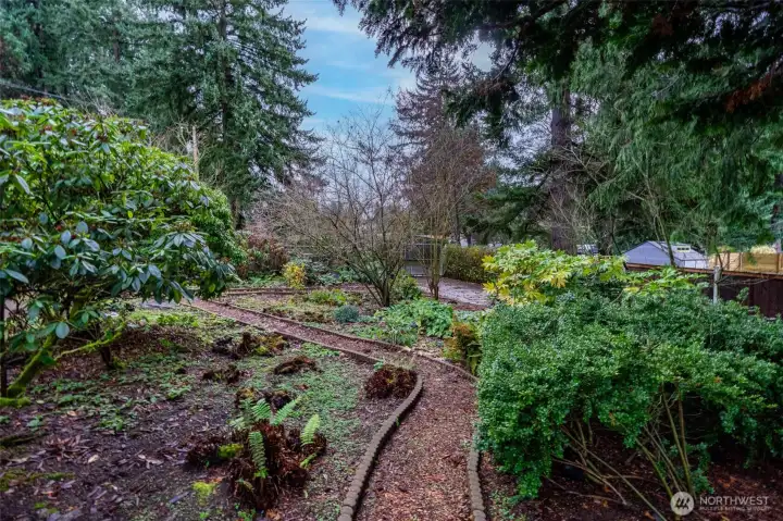 Take a peaceful stroll among lovely gardens.