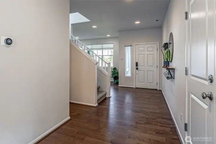 Hardwood flooring throughout most of the main floor