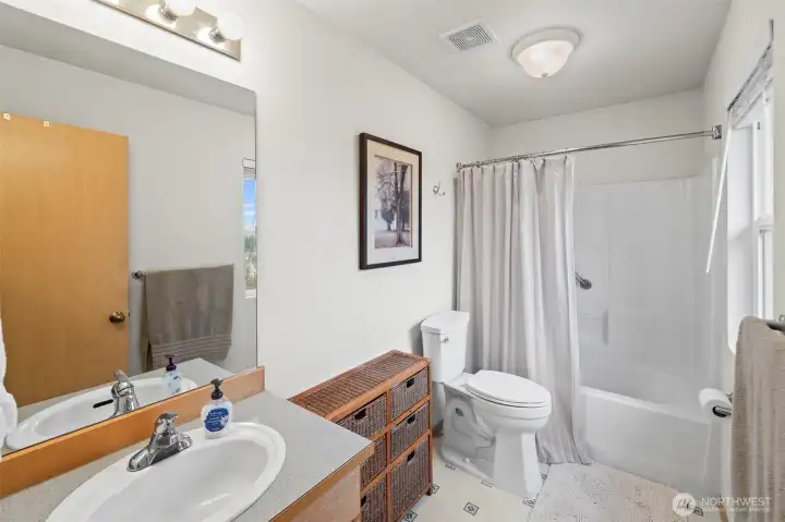 Upstairs hallway bathroom