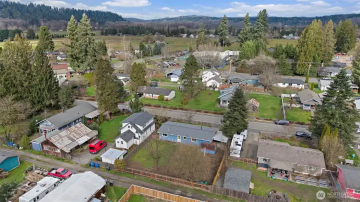 The double-gate in the backyard leads to the alley way - offering flexible options for this property.