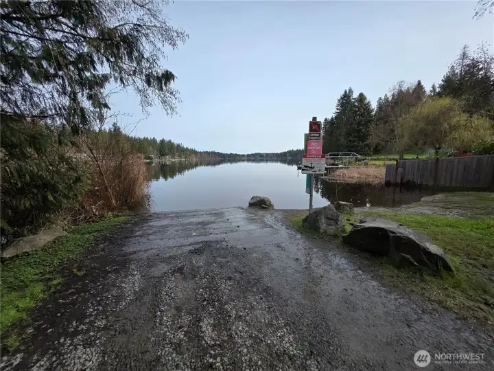 Public Boat Launch is off of Thomas Rd