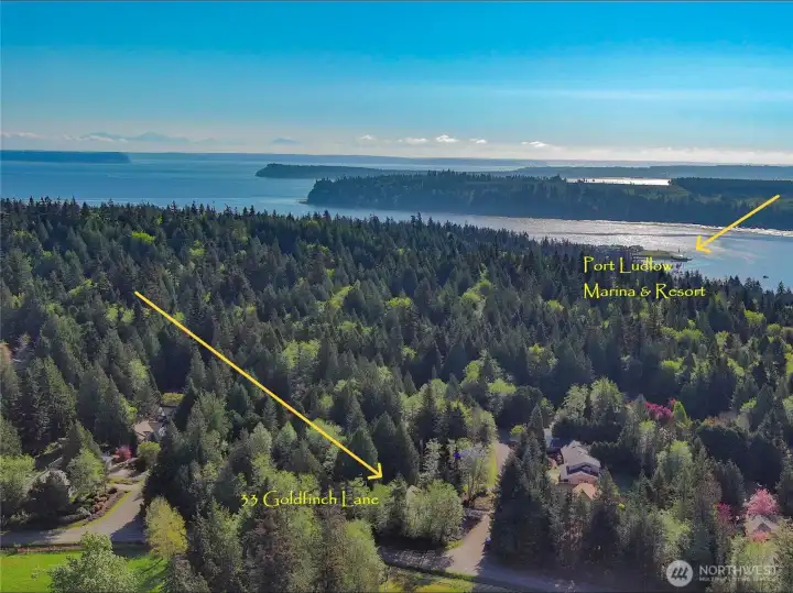 Looking northeast over the property... close to everything!
