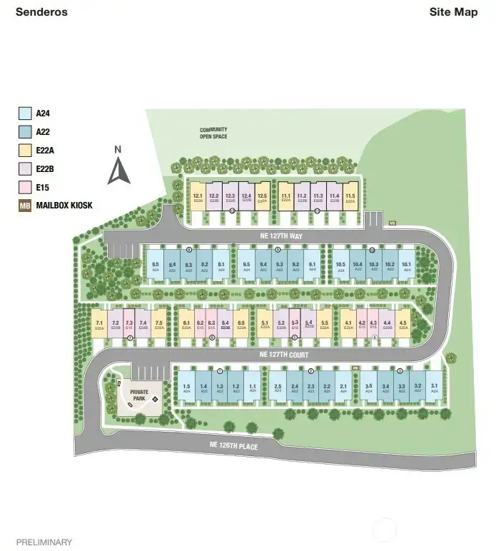 Senderos Site Map