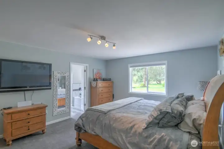 Roomy primary suite