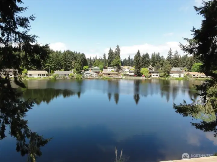 Your view of Lake Jean from the deck!