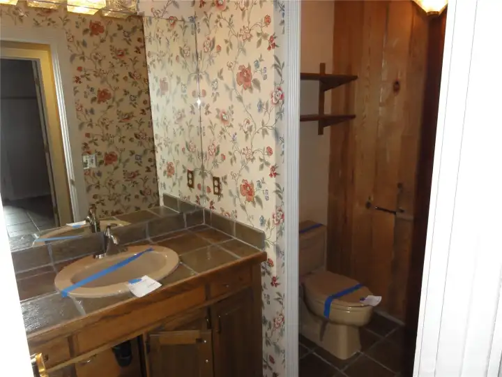 Powder bath on main level.