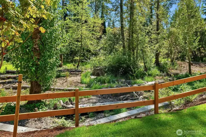 Surrounded by 17 acres of protected greenbelt on three sides of the community Surrounded by 17 acres of protected greenbelt on three sides of the community