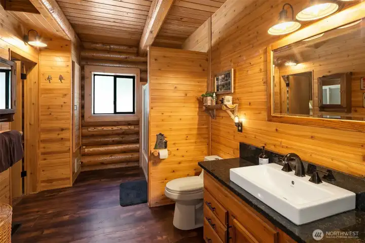 Main floor bathroom also primary bath