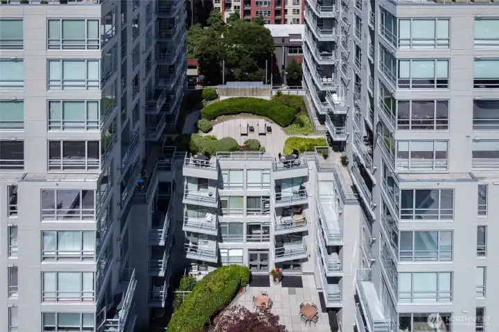 From the West you have the terrace From the West you have the terrace