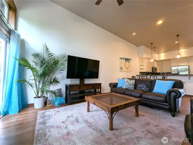Spacious and open concept living area