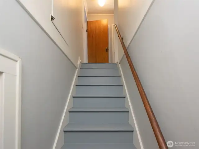 Upstairs to 2 more Bedrooms and a Bath