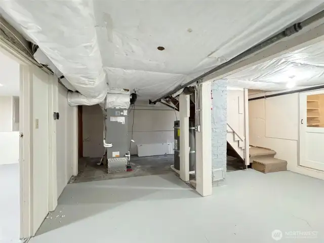 Downstairs to a Full Sized Basement Where you may find Hidden Treasures...