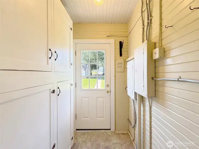 Out the Mud Room to the Back Deck