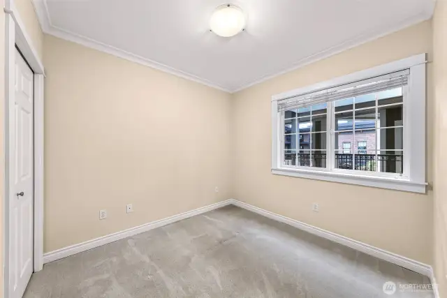 Second bedroom view from entry