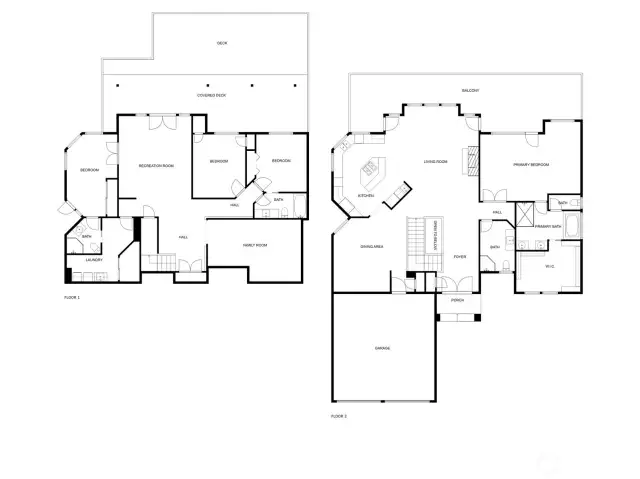 Floor two is the main level.