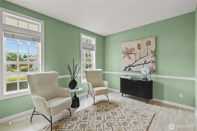 Formal sitting room off of main entry