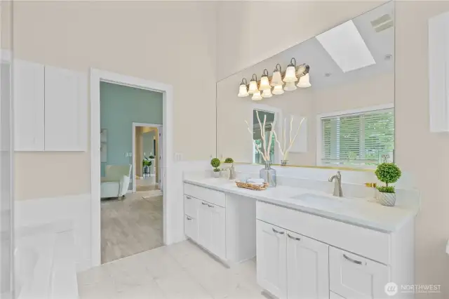 Updated double vanity
