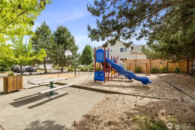 Playground is a short walk away.