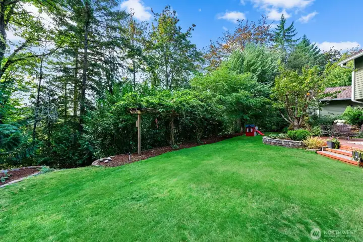 Pathway to lower level property