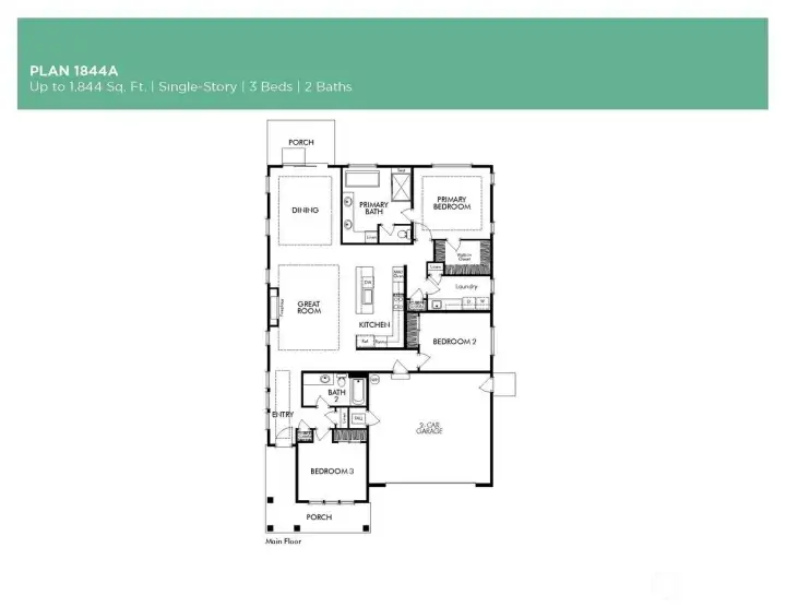 Floor plan of the 1844