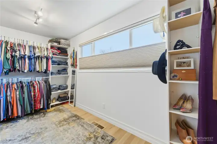 Primary walk-in closet