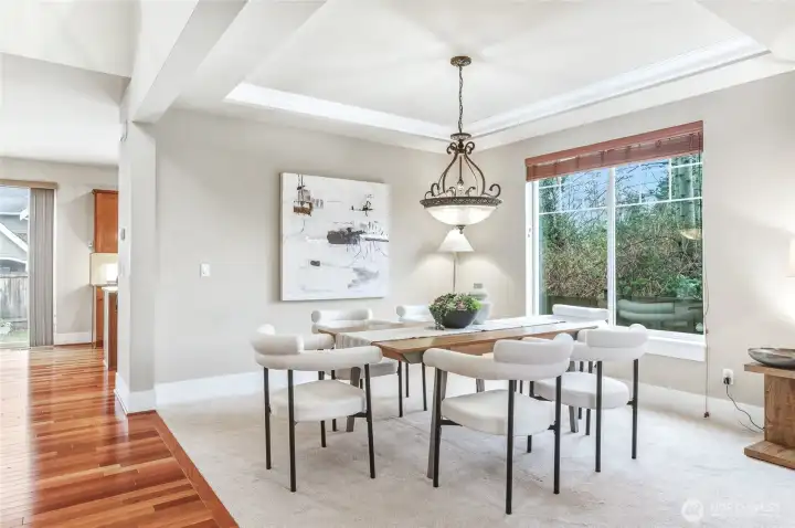 Easy access to the kitchen just behind