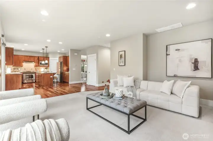 Open layout keeps everyone close.