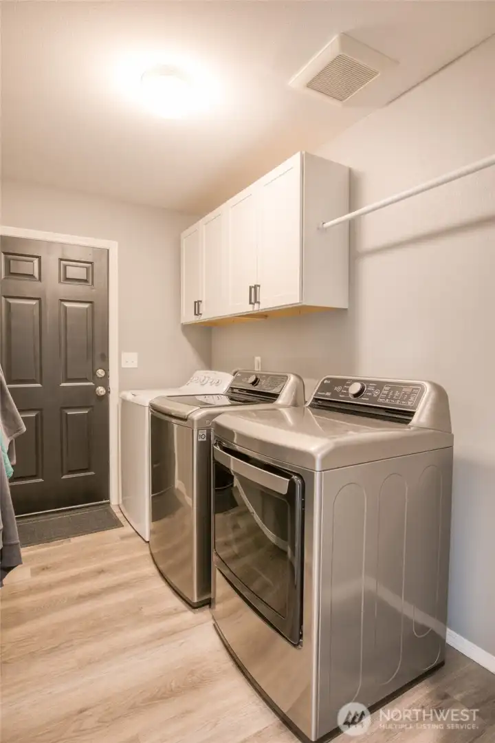 Laundery has extra washer